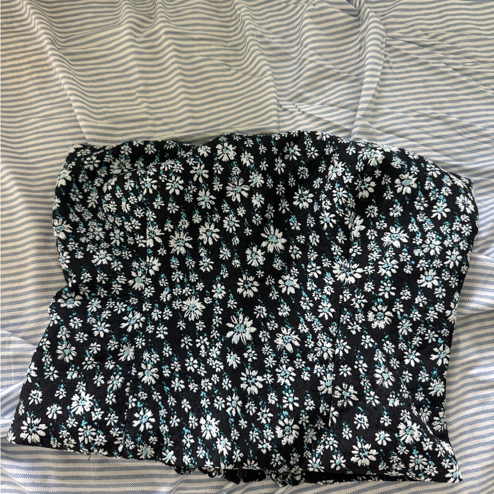 Floral Strapless Top REFORMATION